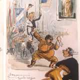 L�avvento del fascismo segn� per� un colpo decisivo alla libert� di stampa e al mondo della caricatura. A quegli anni risalgono infatti le ultime tavole firmate da Menotti